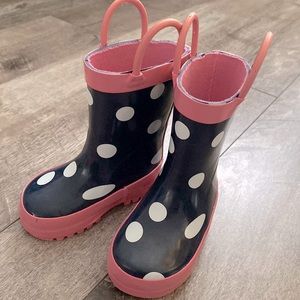 Jo fresh size 4 toddler Polk dot boots brand new!